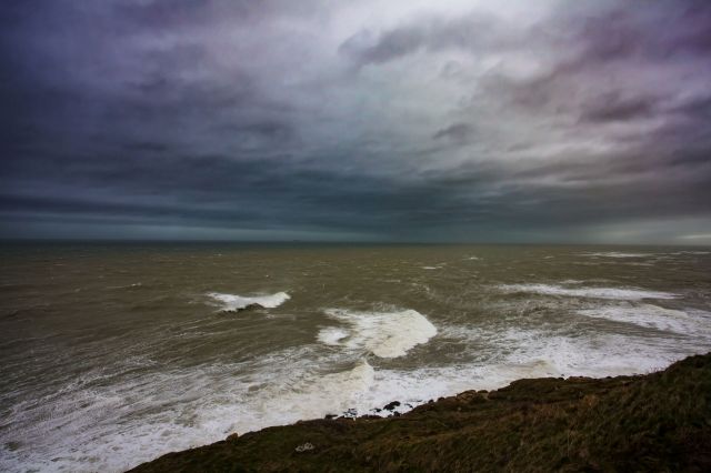 Beachgoers have been dealing with plastic particles that washed up on the sands along an English coastline.