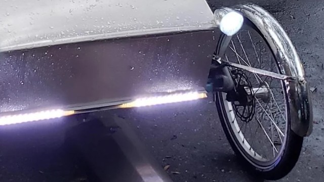 Some of the best innovations come from home garages, like an ingenious e-bike built from junkyard scraps.