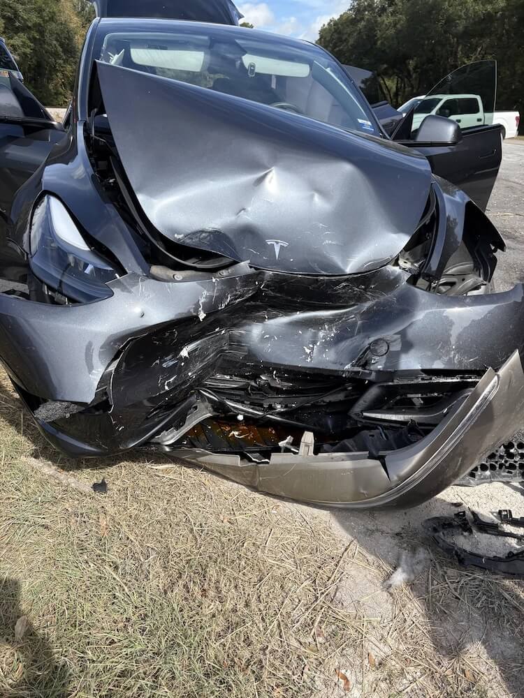 One mother shared her story of a head-on collision with a Tesla Model X and how the car's safety features potentially saved her life.