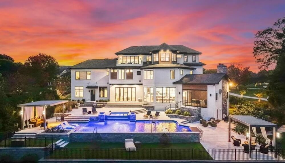 An unsightly McMansion has stirred debate online, mostly because of its unique roof design.