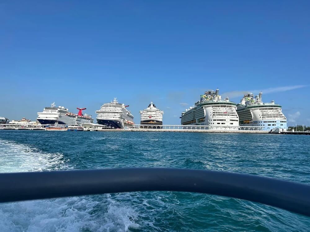A photo circulating on Reddit has kicked off a conversation about how enormous cruise ships have become.