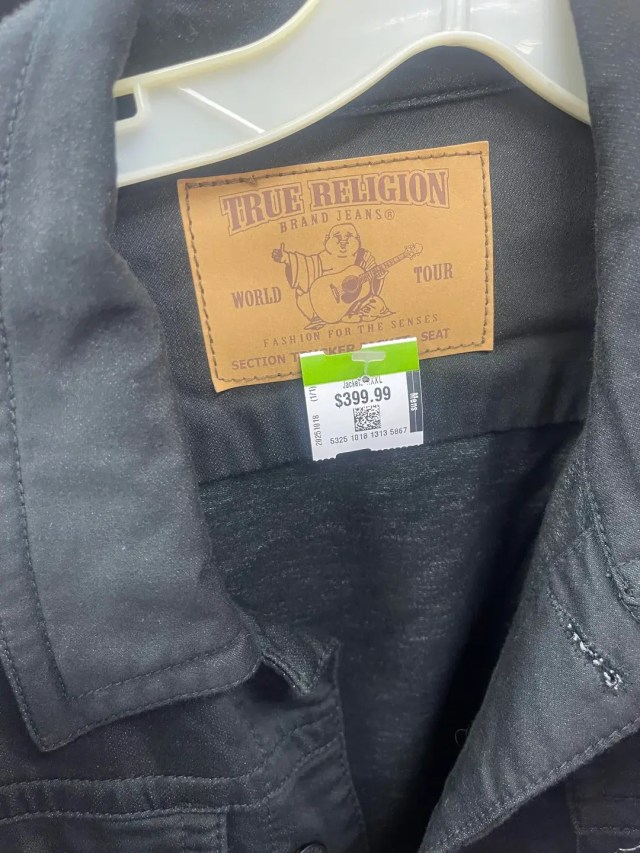 Thrift store pricing can sometimes be comically high, as one Redditor discovered when they found a $399.99 jacket.
