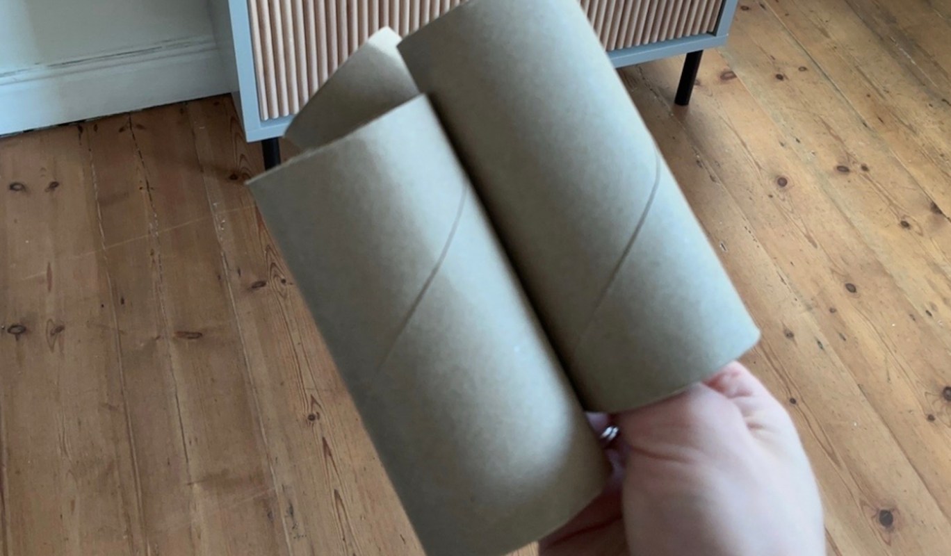 This DIY cat treat toy hack saves money, recycles something you'd otherwise toss, and keeps your cat entertained.