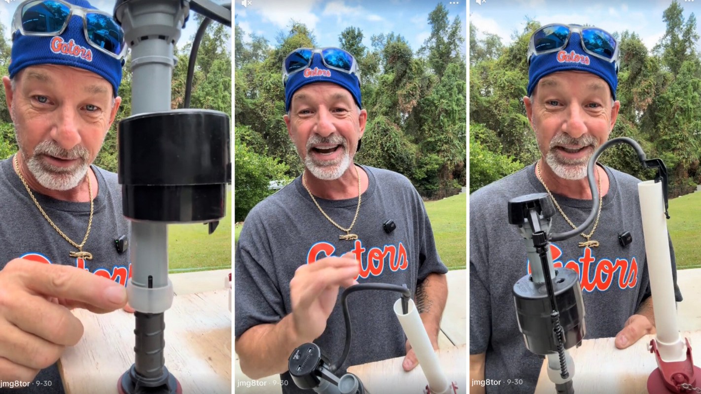 Professional and TikTok-famous handyman Gator (@jmg8tor) has a quick tip for anyone having trouble with their toilet running loudly or for too long in a few simple steps.Professional and TikTok-famous handyman Gator (@jmg8tor) has a quick tip for anyone having trouble with their toilet running loudly or for too long in a few simple steps.