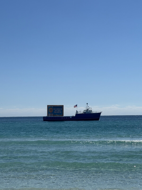 A beachside barge ad in Florida drew attention for all the wrong reasons after a Redditor shared their troubling experience.