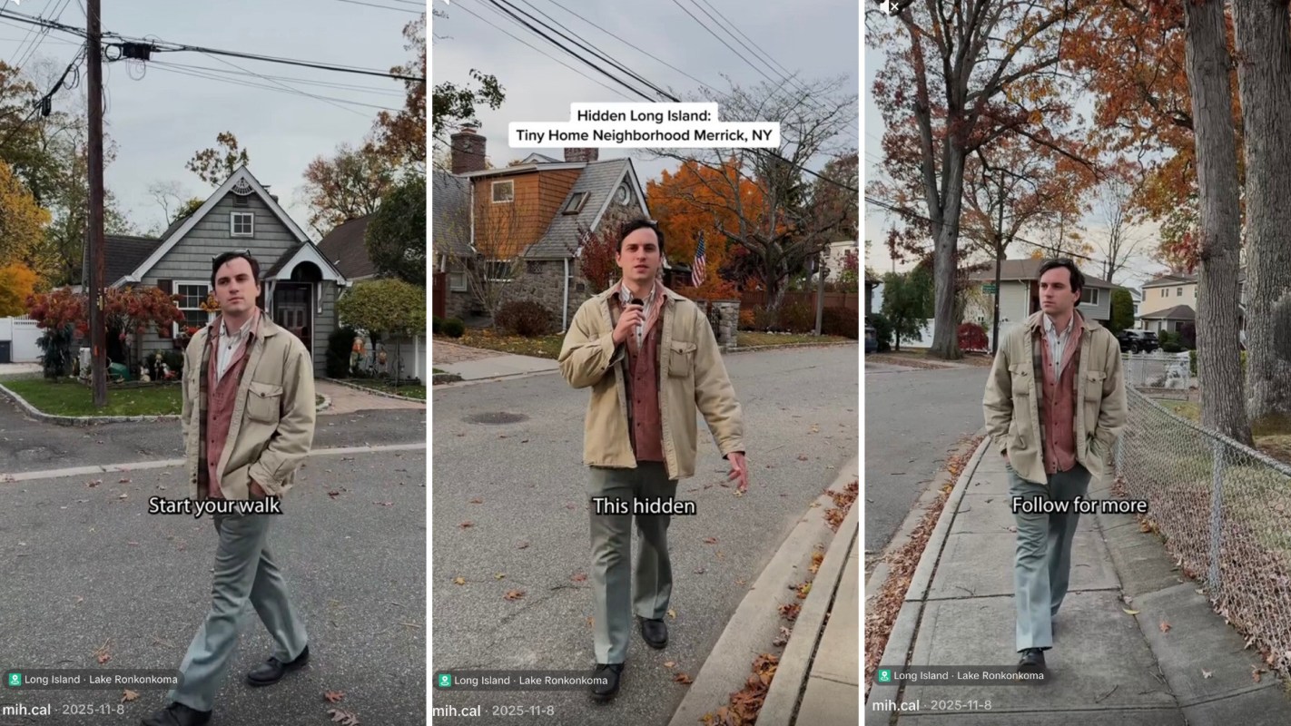 One TikToker shared a sneak-peek video of Merrick's Tiny Town, a quaint neighborhood of small homes in Long Island.