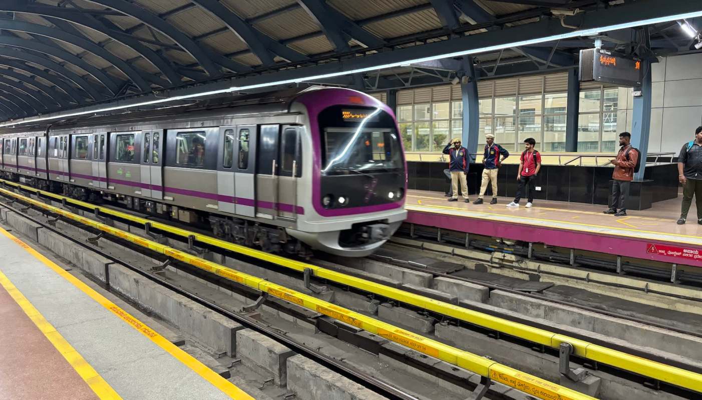 Monkeys have been repeatedly spotted inside several Namma Metro stations in Bengaluru, occasionally boarding trains and wandering along platforms.