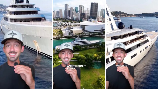 A viral TikTok video detailed the absurdly high cost of maintaining Sergey Brin's 466-foot superyacht.