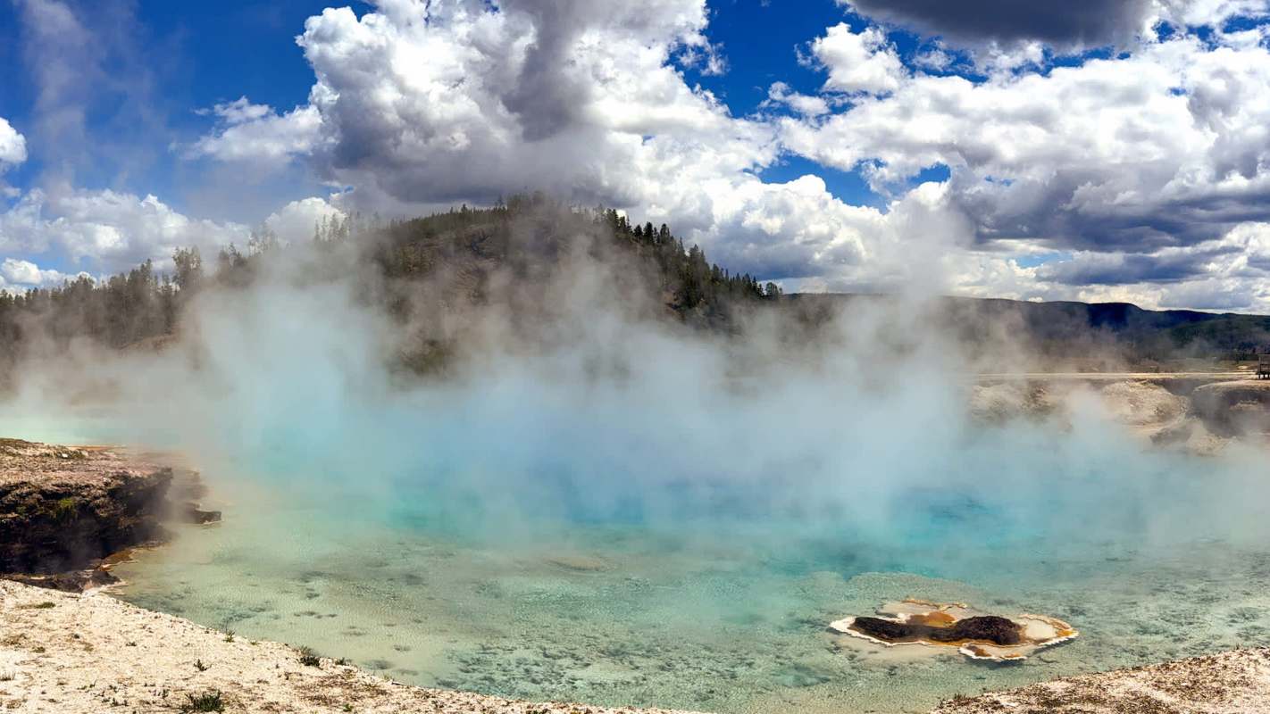 A Reddit post shared a video of Yellowstone visitors tempting fate at the hot springs.