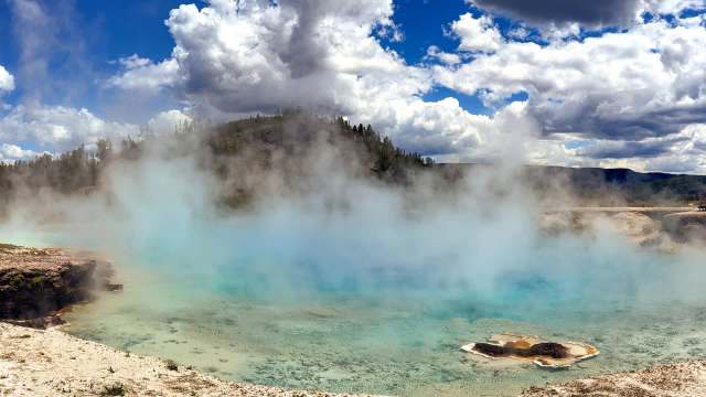 A Reddit post shared a video of Yellowstone visitors tempting fate at the hot springs.