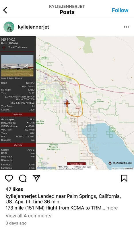 Private jets produce far more pollution per passenger than commercial planes, so people are criticizing Kylie Jenner for using them.