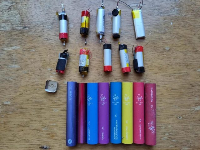 Vapes have exploded in popularity over the last few years, and with that popularity has come an increase in dangerous litter.