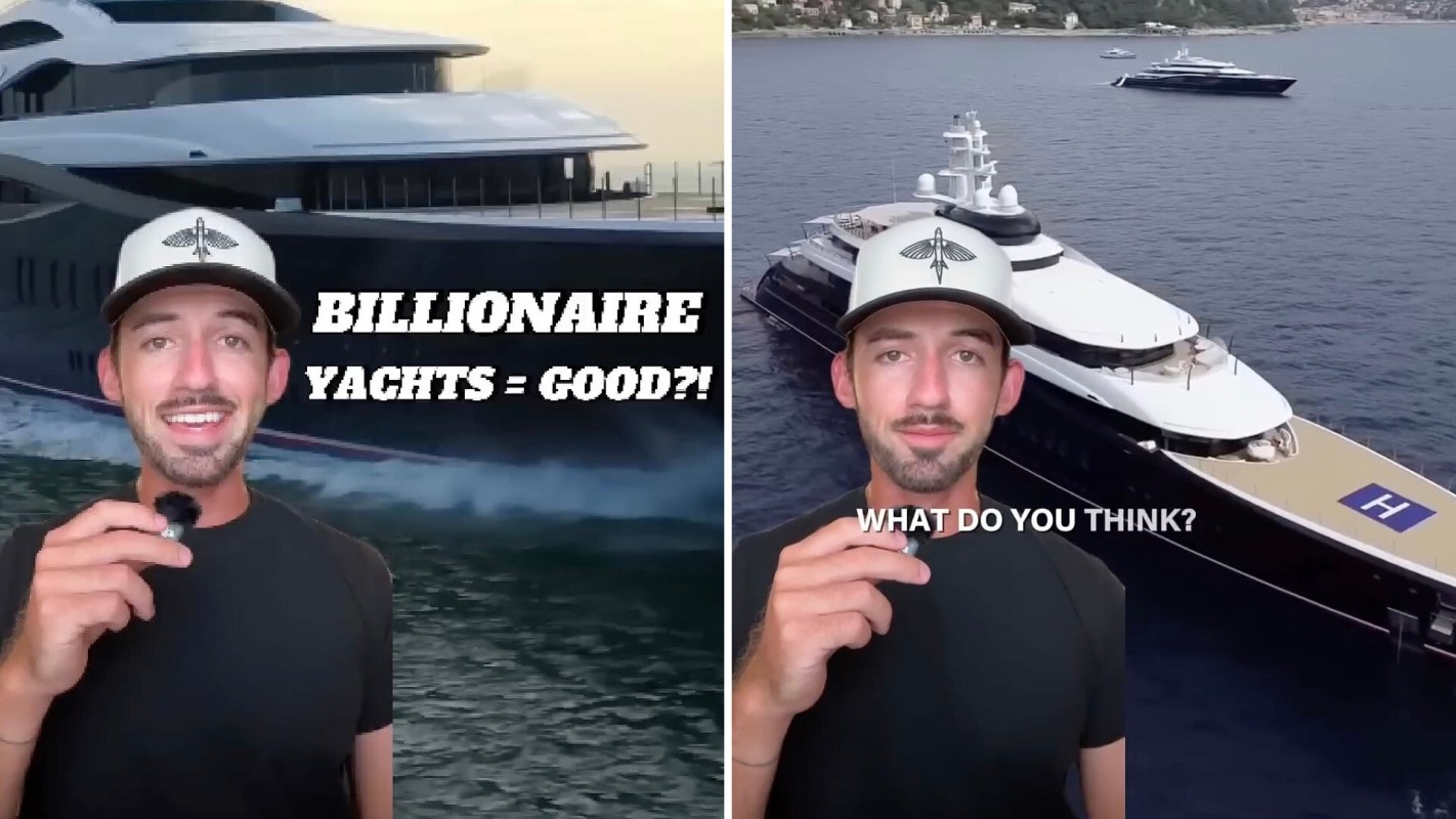 Billionaires' yachts have become a hotly debated topic and the subject of public outrage online.
