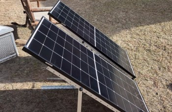 This budget-friendly solar panel system helps one homeowner keep the lights on off-grid — for only $100.