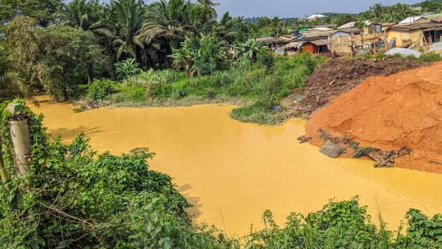 A special task force in Ghana halted an illegal gold mining operation, seizing equipment and arresting a suspected ringleader.
