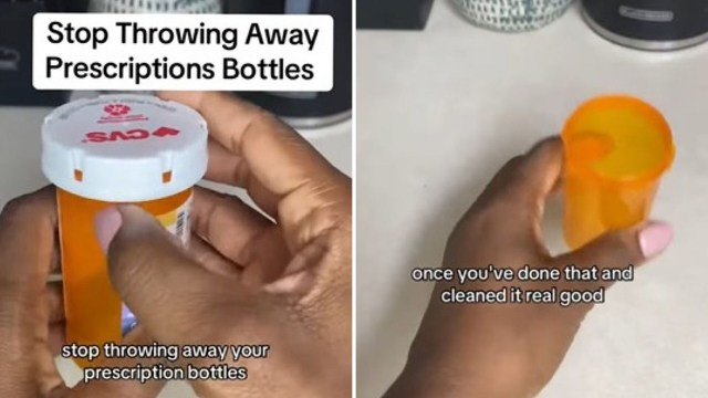 This creative YouTube video shows how to repurpose your old prescription bottles into handy storage containers.