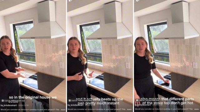 TikTok creator and interior designer Kristie Smart shared her reasons for choosing an induction cooktop over a gas stove.