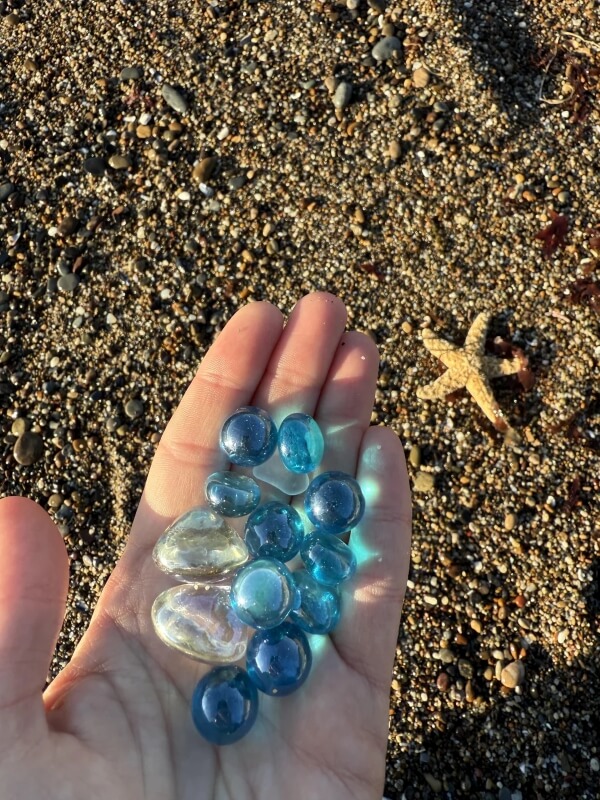 One Redditor was shocked to find glass beads intentionally dumped as fake sea glass on a California beach.
