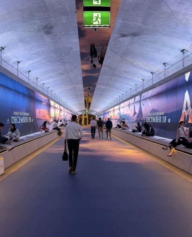 A Reddit user sparked outrage after sharing a photo of an ad-ridden public walkway at Martin Place's Metro Station in Sydney, Australia.