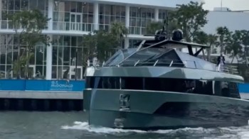 In March, Kevin O'Leary, also known as Mr. Wonderful, was spotted cruising down the Miami River on his multimillion-dollar superyacht.