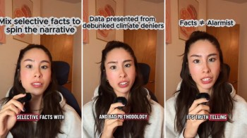 One TikToker called out a media outlet for spreading misleading claims about rising temperatures.