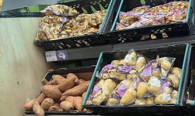 Shoppers at Sainsbury's are pushing back after the U.K. supermarket chain removed loose white potatoes from some locations.