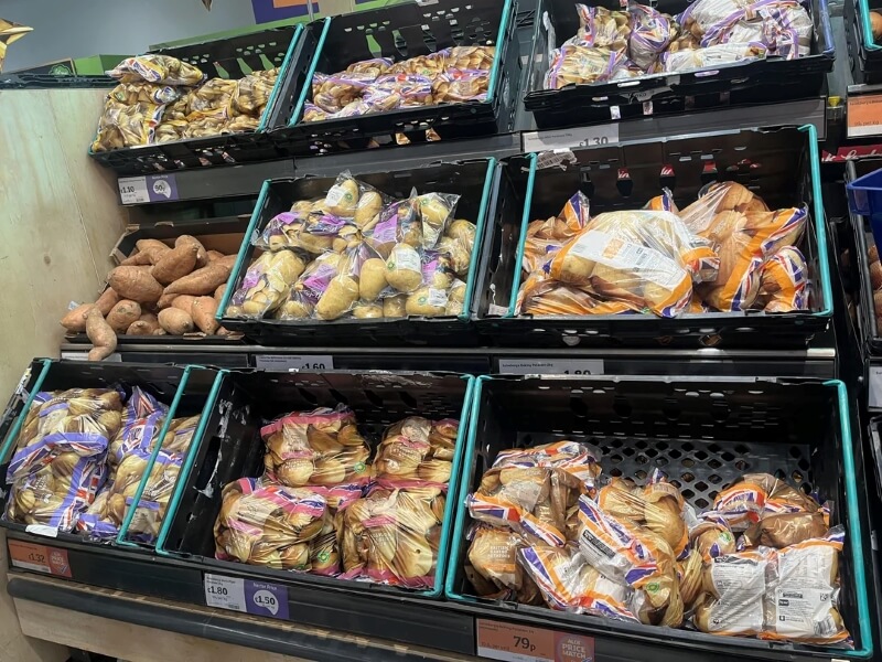 Shoppers at Sainsbury's are pushing back after the U.K. supermarket chain removed loose white potatoes from some locations.