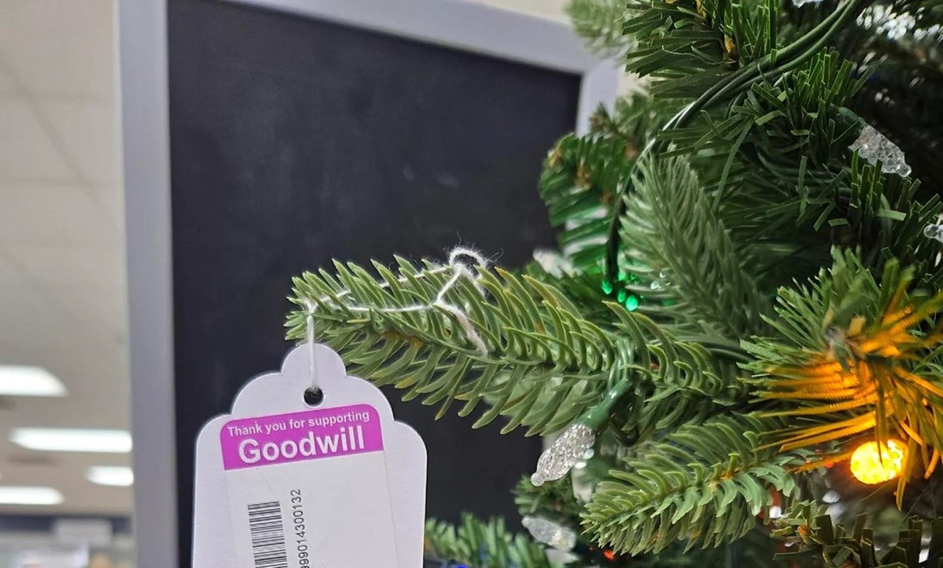 One Redditor shared the outrageous price tag for a Christmas tree sold at their local Goodwill.