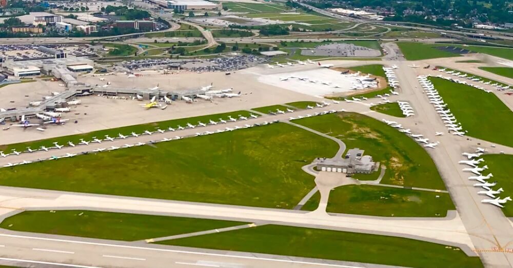One Redditor shared a photo illustrating the outrageous number of private jets that descended on Louisville for the Kentucky Derby.