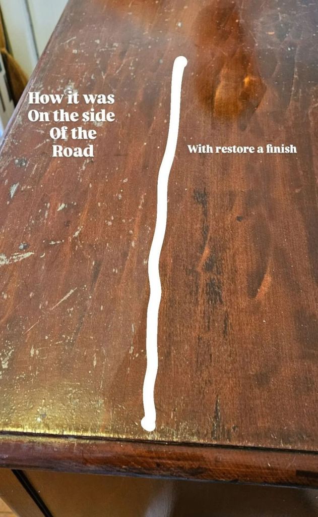 One Redditor shared the story of how they rescued a scrappy old cabinet from the side of the road and upcycled it into a beautiful piece of furniture.