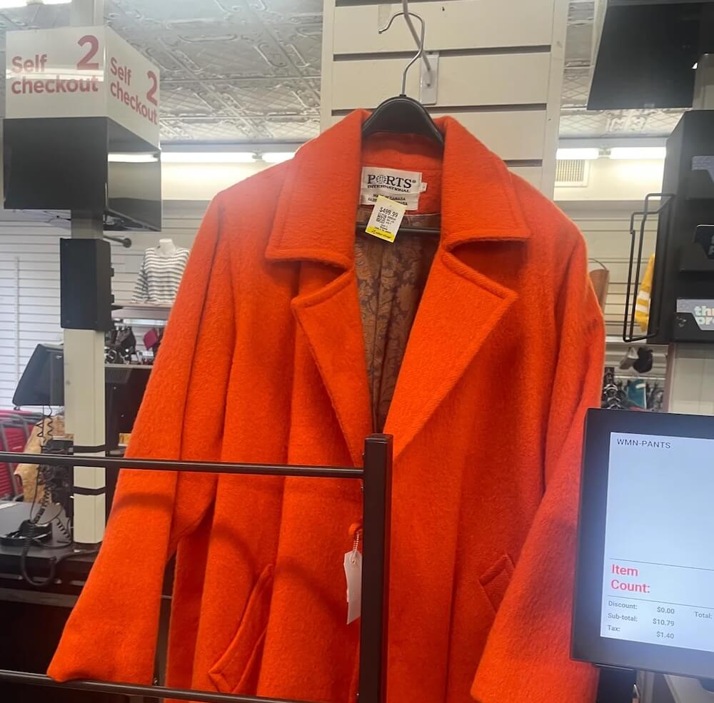 You'll never believe the selling price of this budget-busting Ports International coat that was being sold at a thrift store.