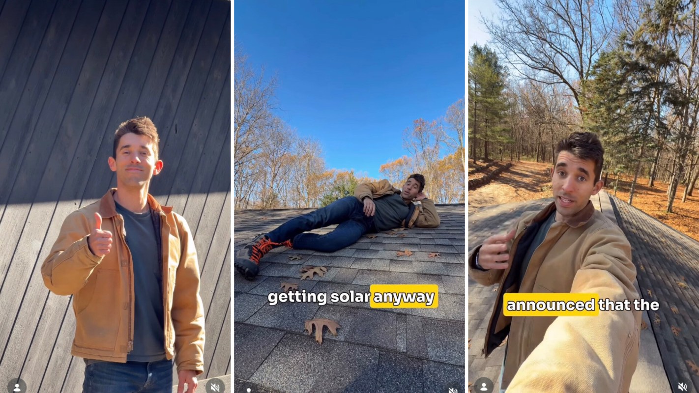 One clever landscaper and homeowner found a way to help other homeowners' save on their energy bills using solar panels.