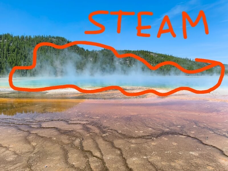 One visitor to Yellowstone recently overheard a fellow tourist asking a head-scratching question about the Grand Prismatic Spring.