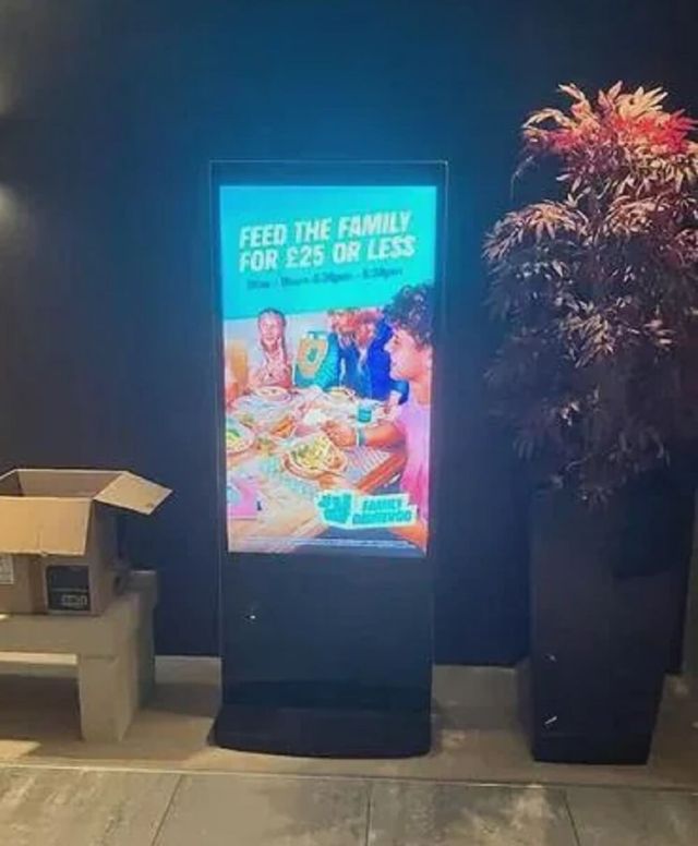 A London tenant discovered that the billboards in their apartment building's lobby were filming them without consent.