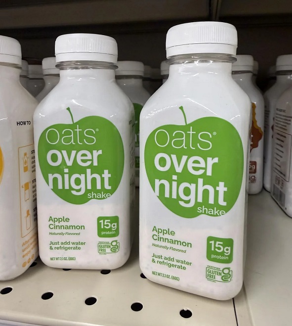 One Redditor shared a photo of a wasteful and expensive single-serving plastic bottle of overnight oats.