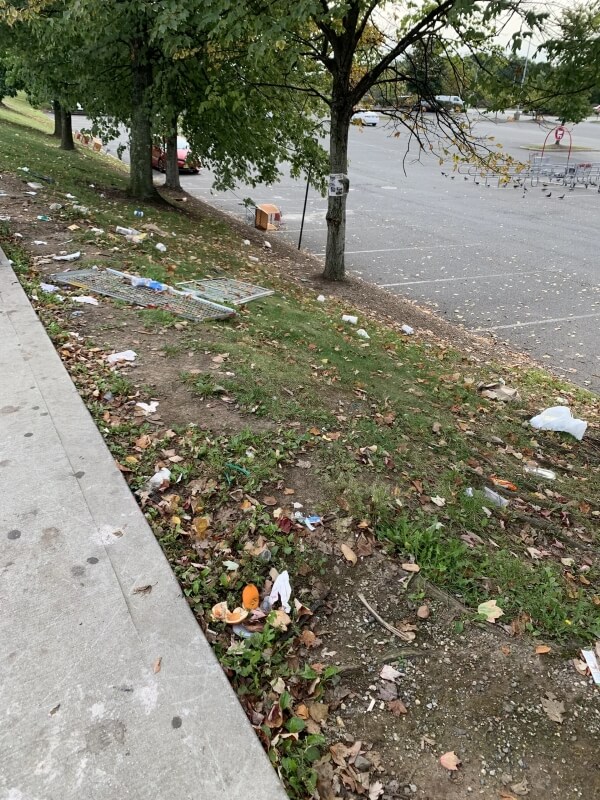 A Redditor shared a photo of unattended litter from their recent trip to Target, and the comments were just as mad about it.