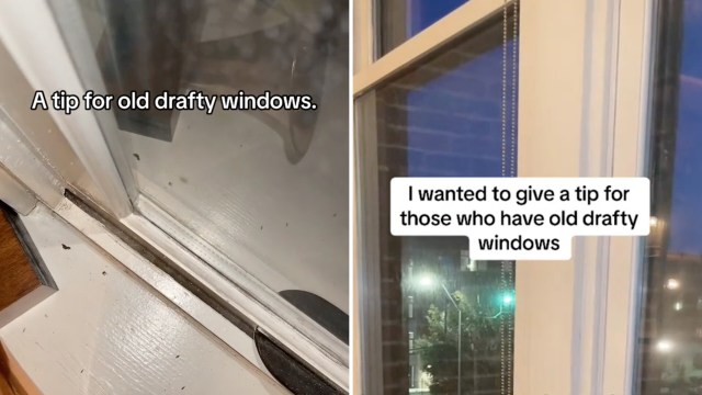 One TikToker revealed how she uses aluminum foil to block out window drafts and save on home heating costs.