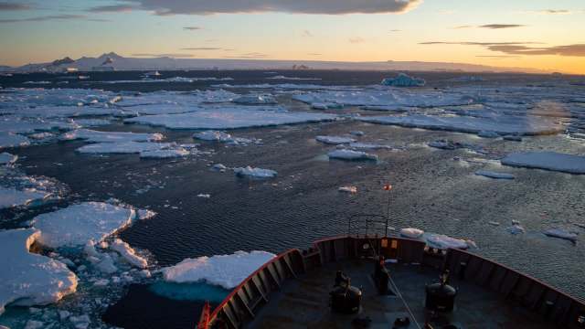 The study found that iron released by melting ice in West Antarctica is not suitable for marine life.