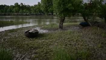 The world's largest river delta, the Bengal Delta, stretches across much of Bangladesh and West Bengal.