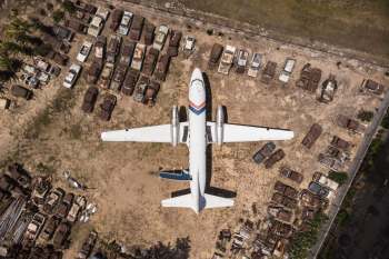 The first Boeing 747-8 Business Jet was intended as a "flying mansion" for Saudi royalty, but after less than 30 flight hours, it was sent to a scrapyard.