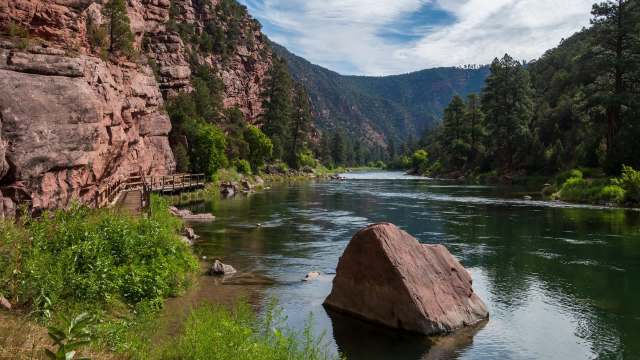 Flaming Gorge Reservoir in the western United States is facing urgent strain as a "snow drought" threatens water supplies across the Colorado River Basin.