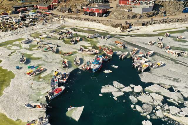 Scientists have discovered that the shifting climate could having a surprising effect on Greenland's coastline.
