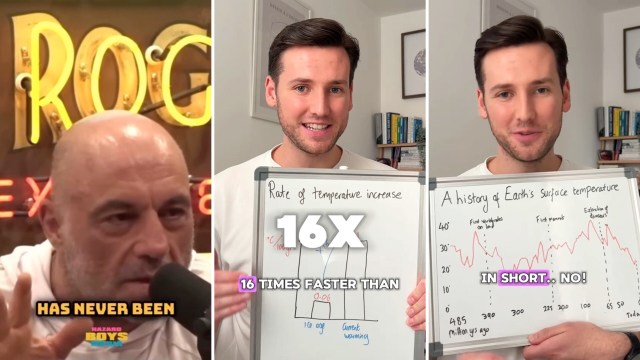 One educator debunked Joe Rogan's misinformation on climate change in a viral TikTok video.