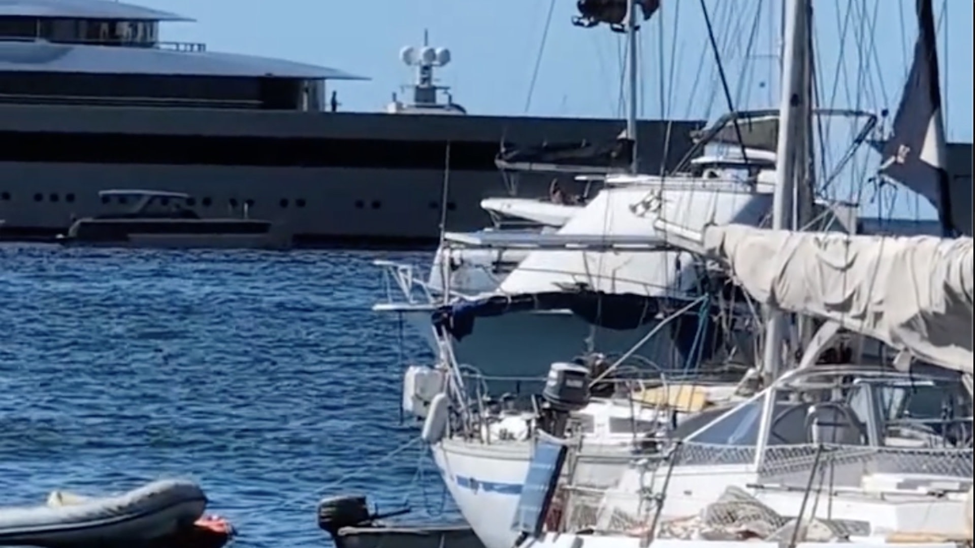 Onlooker sparks outrage with video of jaw-dropping scene on billionaire's megayacht: 'Makes me so sick'