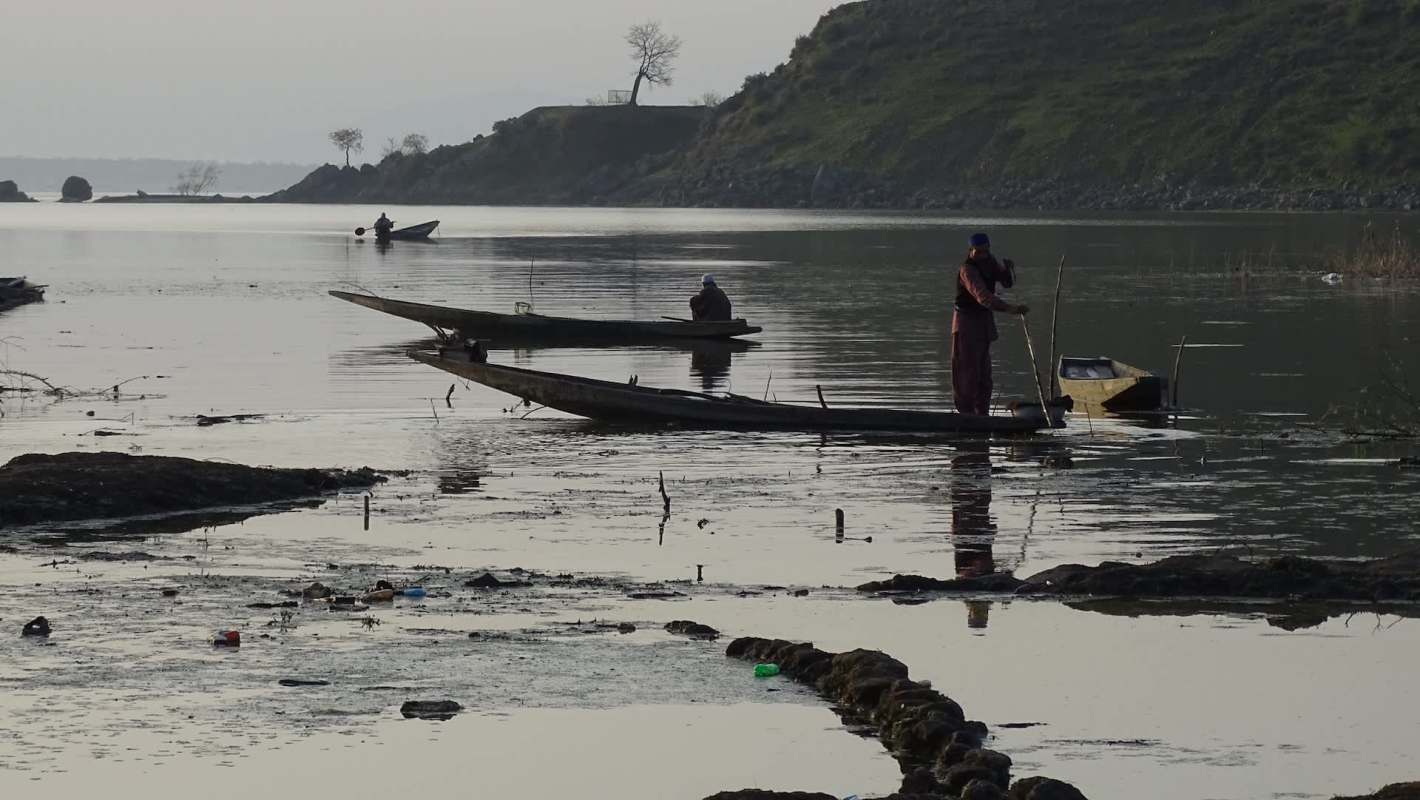 Extreme weather is upending livelihoods around India's Wular Lake, where farmers who once relied on lotus stems and water chestnuts have been pushed out of cultivation and toward open fishing to survive.
