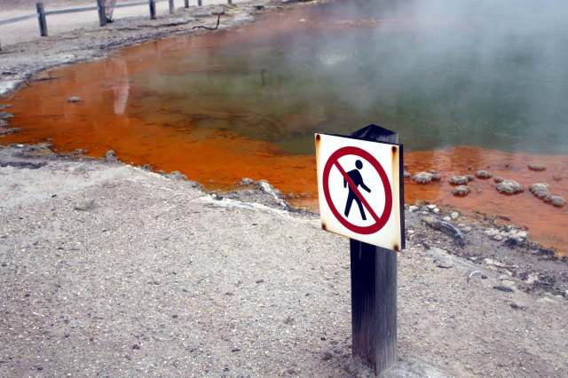 A Yellowstone National Park tourist was caught venturing off the established trails and getting a closer look at Old Faithful, and it led to a serious punishment.