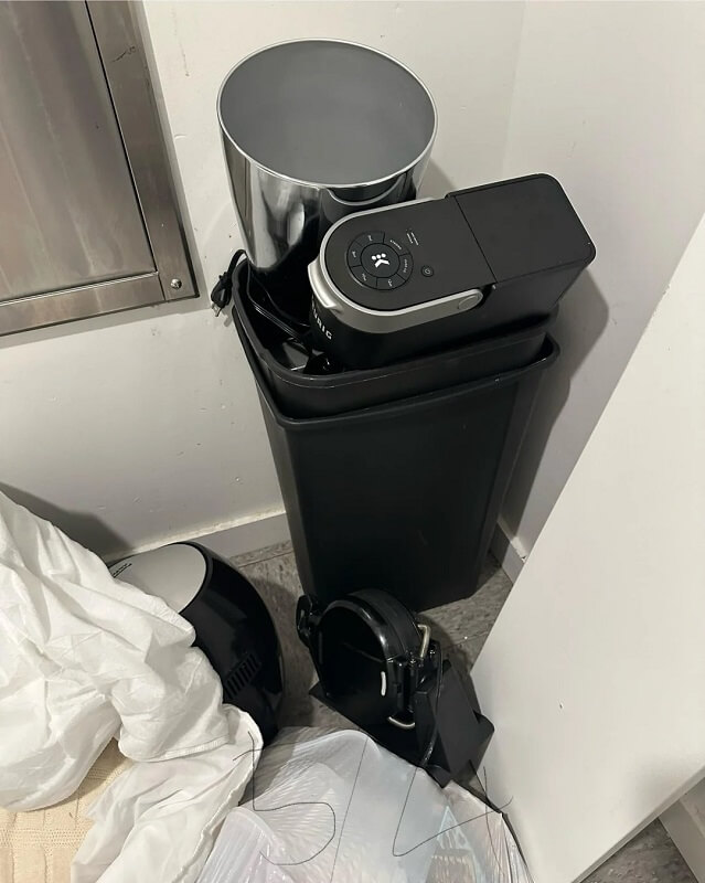One Redditor found a treasure trove of free furniture in luxury apartments' trash rooms during a college move-out.