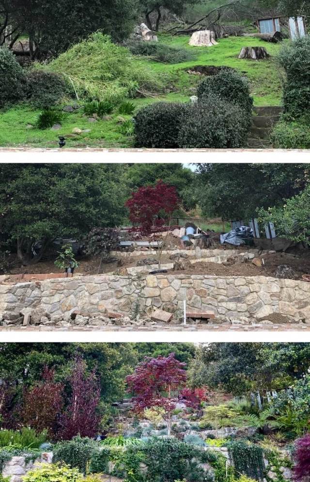 If you're someone who likes hopping onto Zillow to gawk at houses, one homeowner's revamped backyard is the garden version of that.