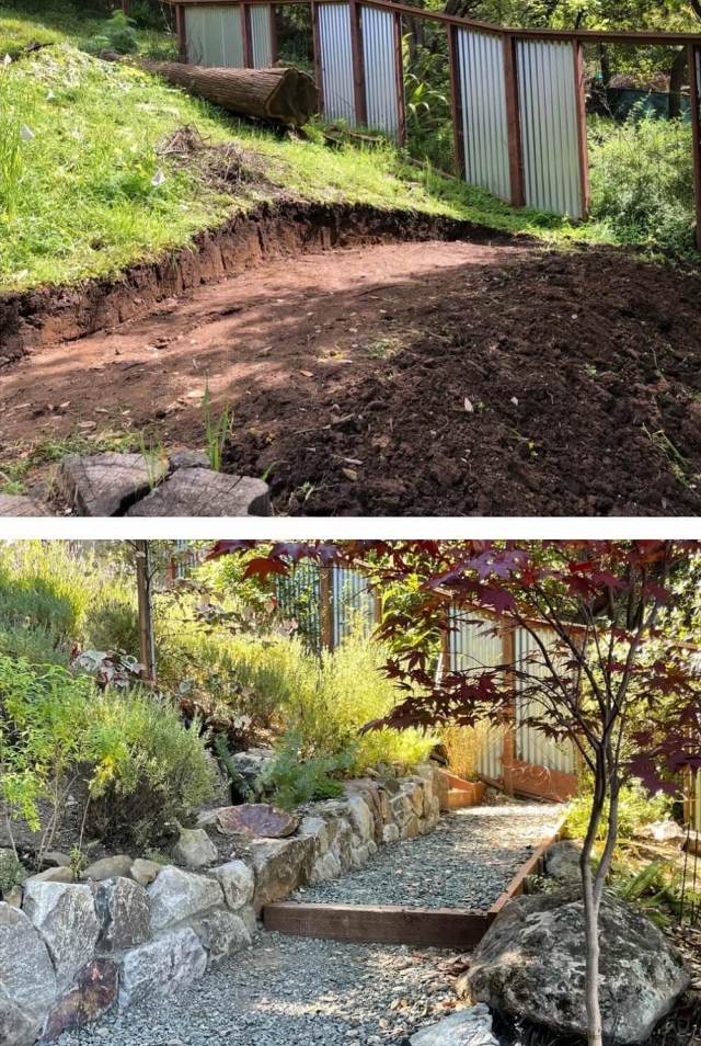 If you're someone who likes hopping onto Zillow to gawk at houses, one homeowner's revamped backyard is the garden version of that.