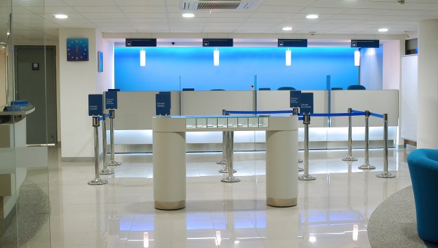 A deer that had found its way inside a Long Island bank flipped the office upside down as it tried to find a way to escape.